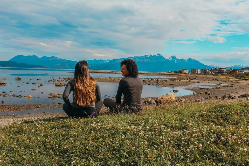 Day, People, Natural landscape, Beach, Lake view, Mountain view