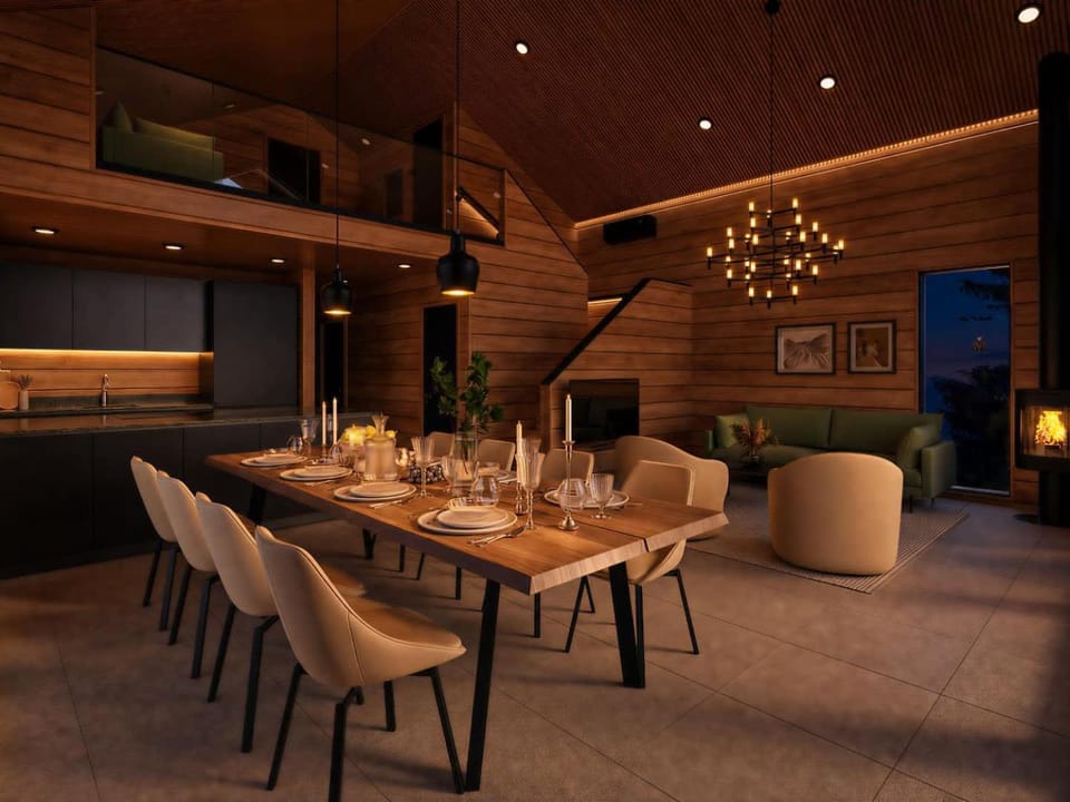 Living room, Seating area, Dining area