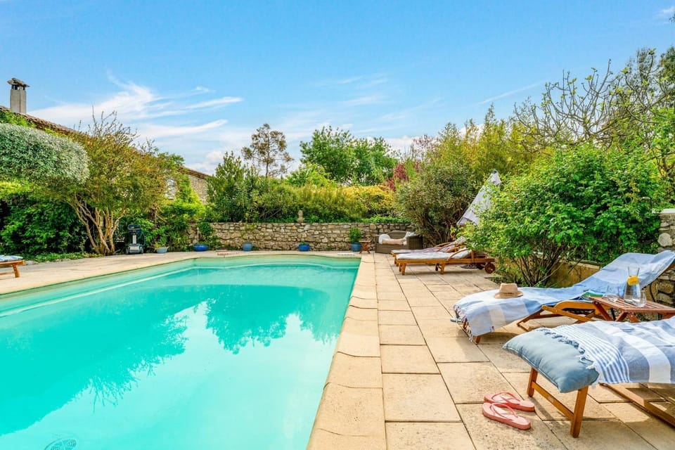 Property building, Living room, Swimming pool