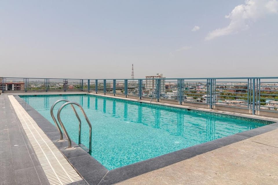 Elegant Studio Stay with Pool & Rooftop Escape Apartment in Jaipur