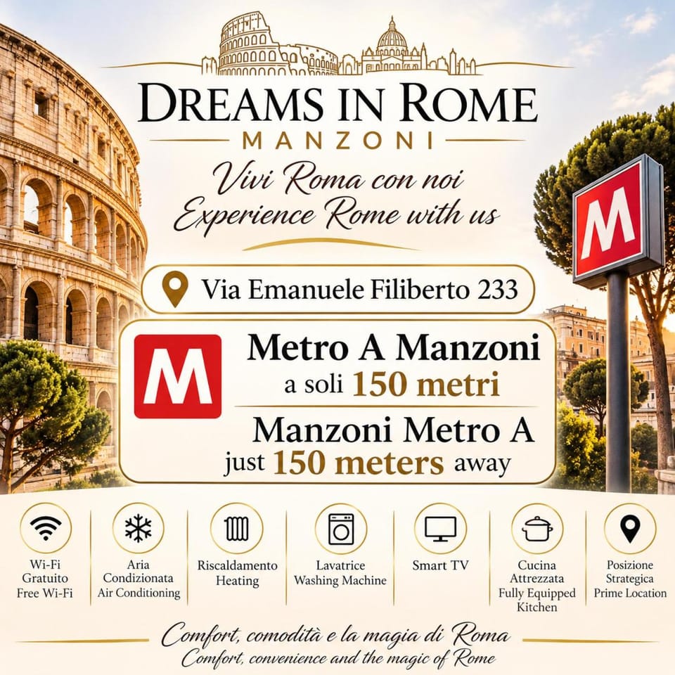 Dreams in Rome Manzoni Apartment Near Colosseum Apartment in Rome