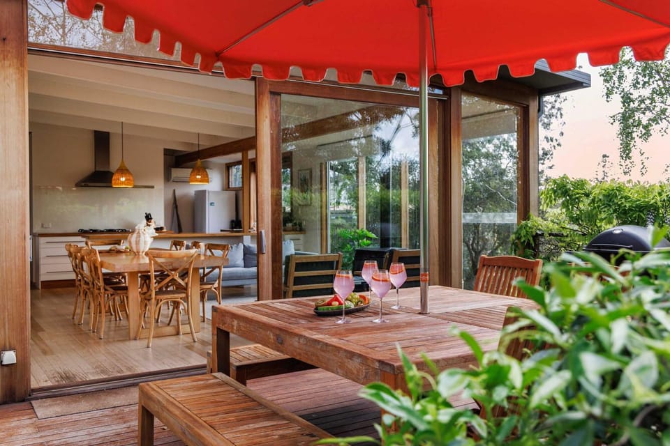 Patio, Seating area, Garden view