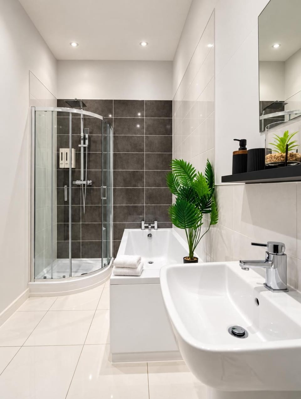 Shower, Bathroom, Bath, towels