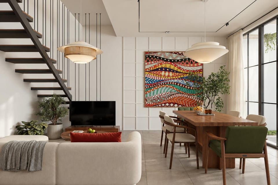 TV and multimedia, Living room, Seating area, Dining area