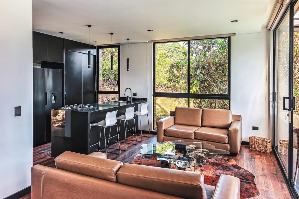 Kitchen or kitchenette, Living room