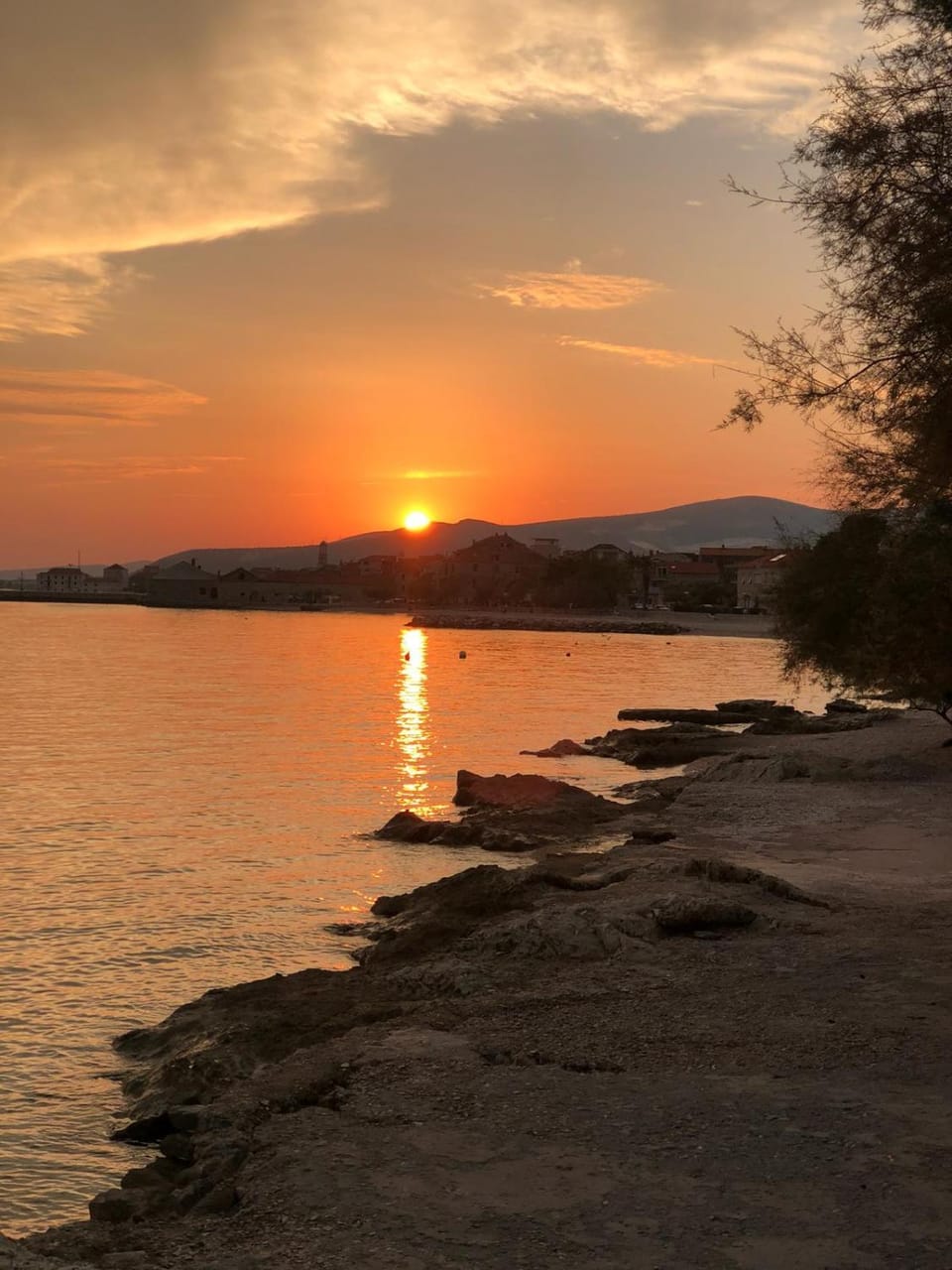 Natural landscape, Beach, Sunset