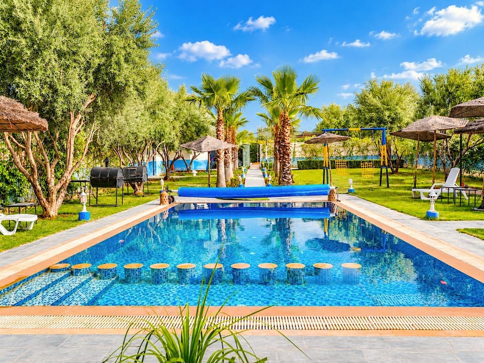 Spring, Day, Garden, Garden view, Pool view, Swimming pool, sunbed