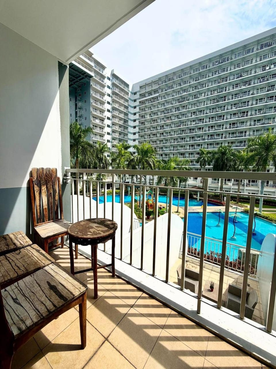 View (from property/room), Balcony/Terrace, Pool view, Swimming pool