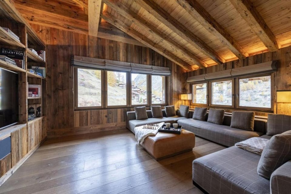 Elegant Chalet with Private Wellness House in Zermatt