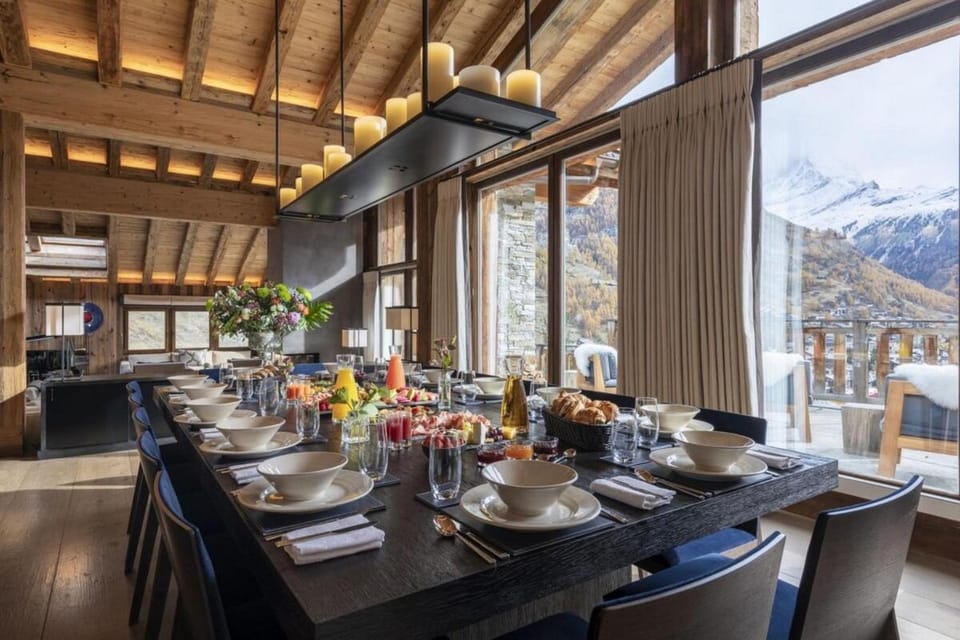 Elegant Chalet with Private Wellness House in Zermatt