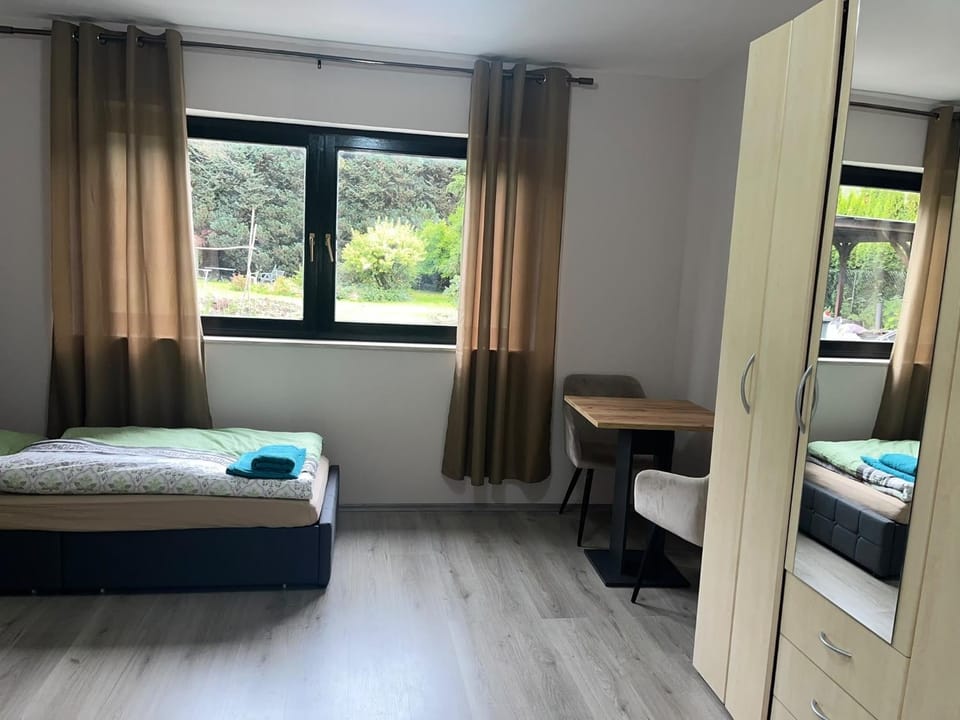 Property building, Living room, Bedroom