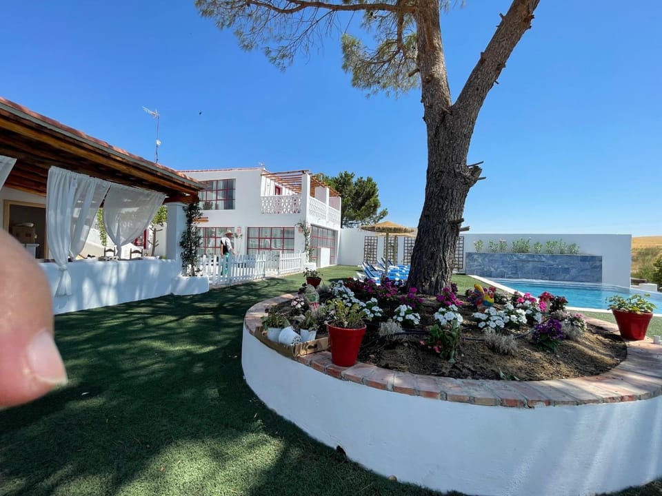 Property building, Living room, Swimming pool