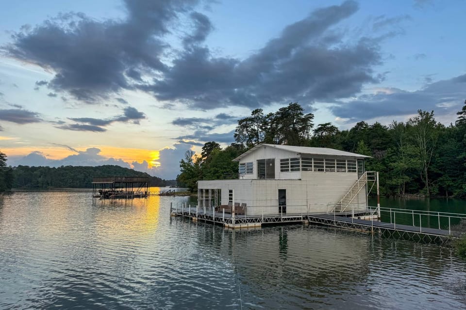 Finished Dock, Hot Tub & More: Lake Lanier Estate House in Gainesville