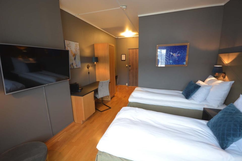 Bed, TV and multimedia, Bedroom, City view, River view, Facility for disabled guests