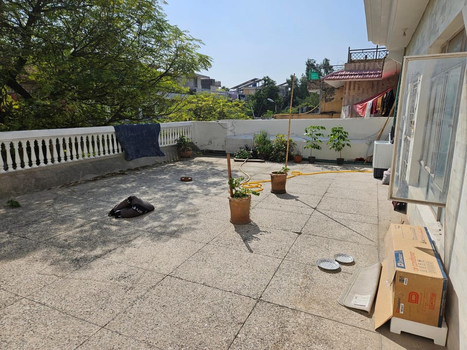 Property building, Patio, Day, Garden, View (from property/room), Balcony/Terrace, Garden view