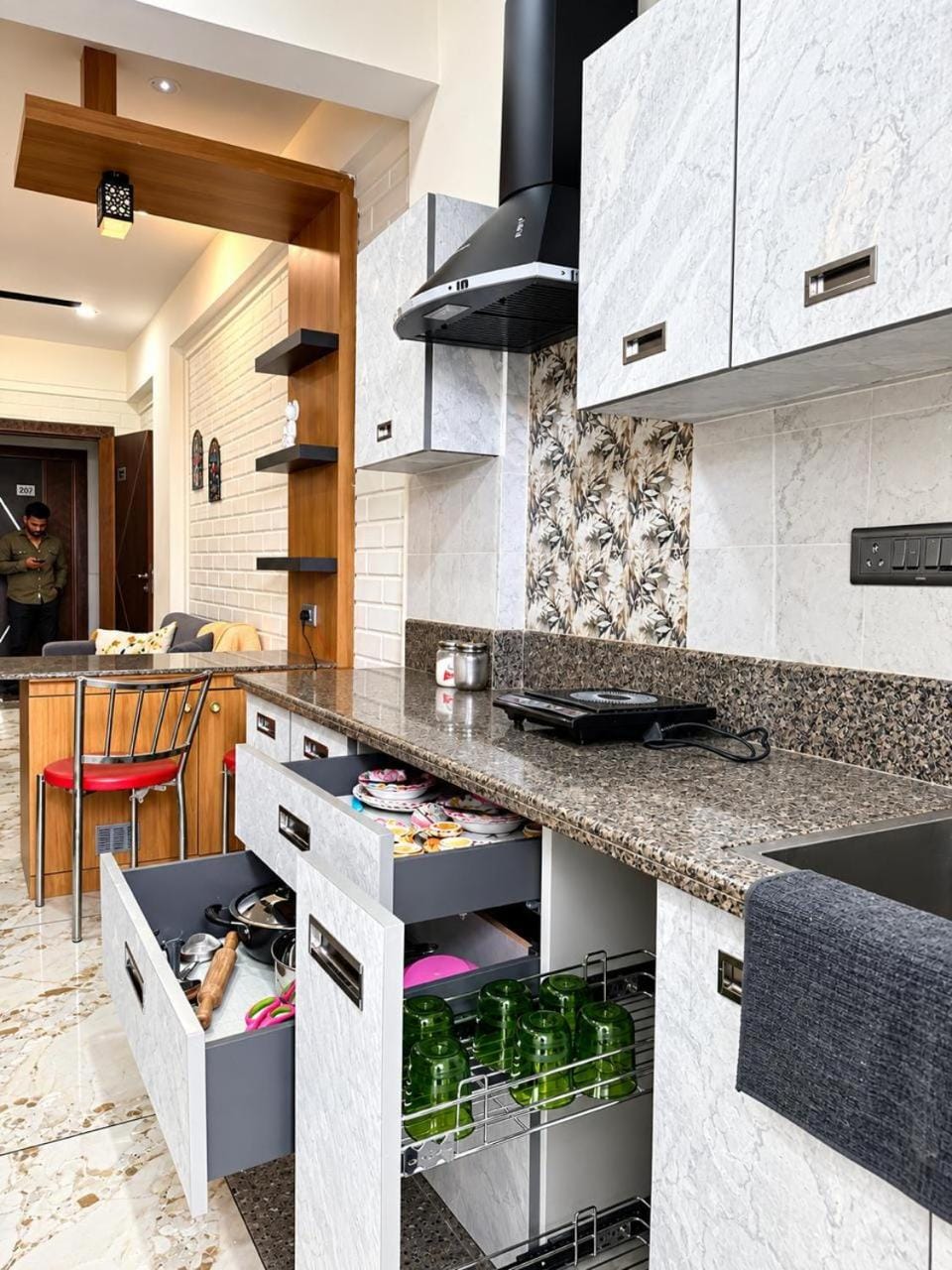 Kitchen or kitchenette