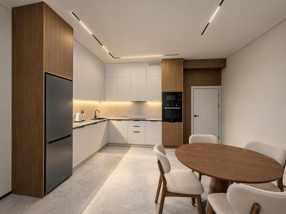 Kitchen or kitchenette, Dining area, dishwasher, oven, stove