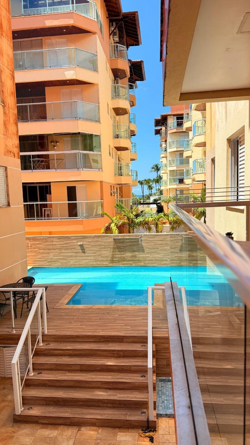 Apartamento a 100m Praia Grande - Piscina e Churrasqueira Apartment in Ubatuba