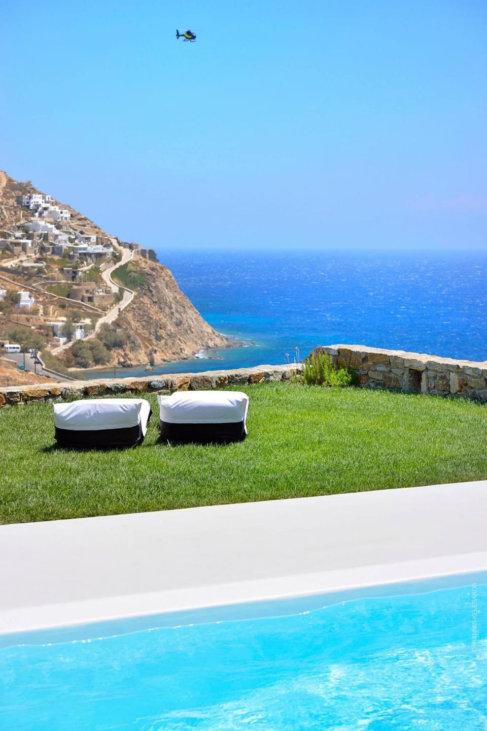 Natural landscape, Bird's eye view, Garden, Sea view, Swimming pool