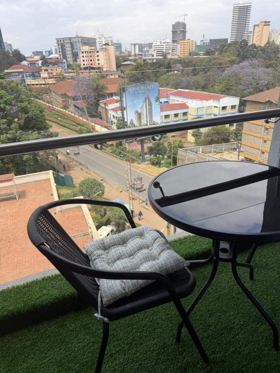 One bedroom with a view at Gemland Residency Apartment in Nairobi County
