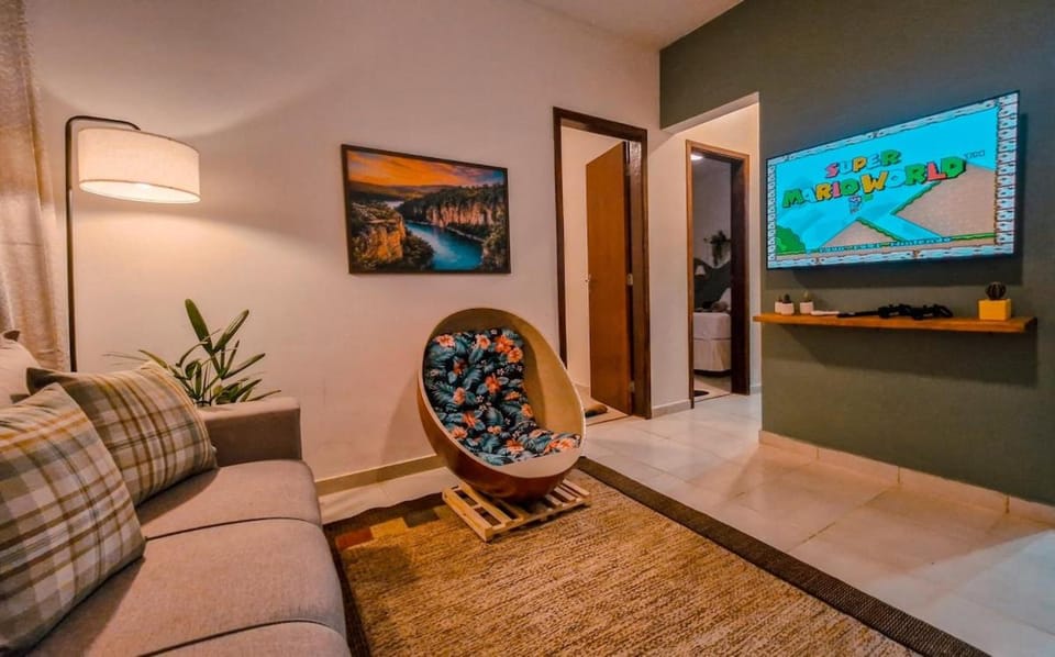 Apto de 2 Quartos com Projetores e Vaga no Centro Apartment in State of São Paulo