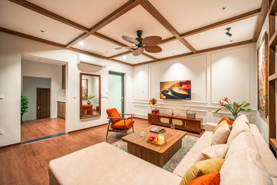 TV and multimedia, Living room, Seating area, Communal kitchen, Guests, stove