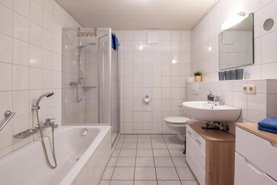 Bathroom, Living room