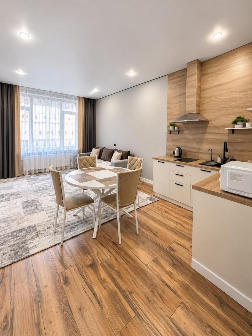 Двухкомнатная возле БАЙТЕРЕКА в Астане в ЖК бизнес класса LANDMARK Apartment in Kazakhstan