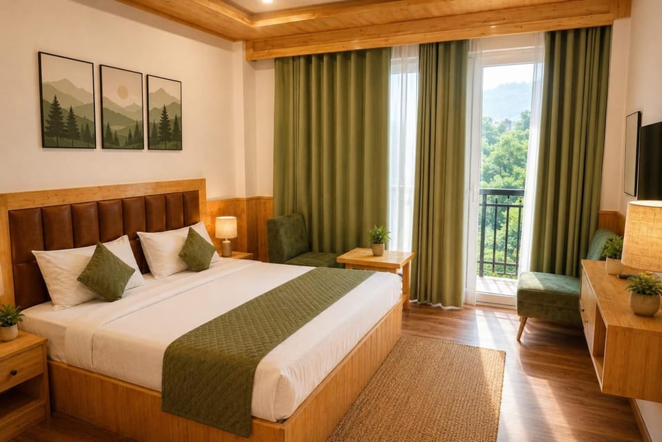 Bed, TV and multimedia, Photo of the whole room, Bedroom