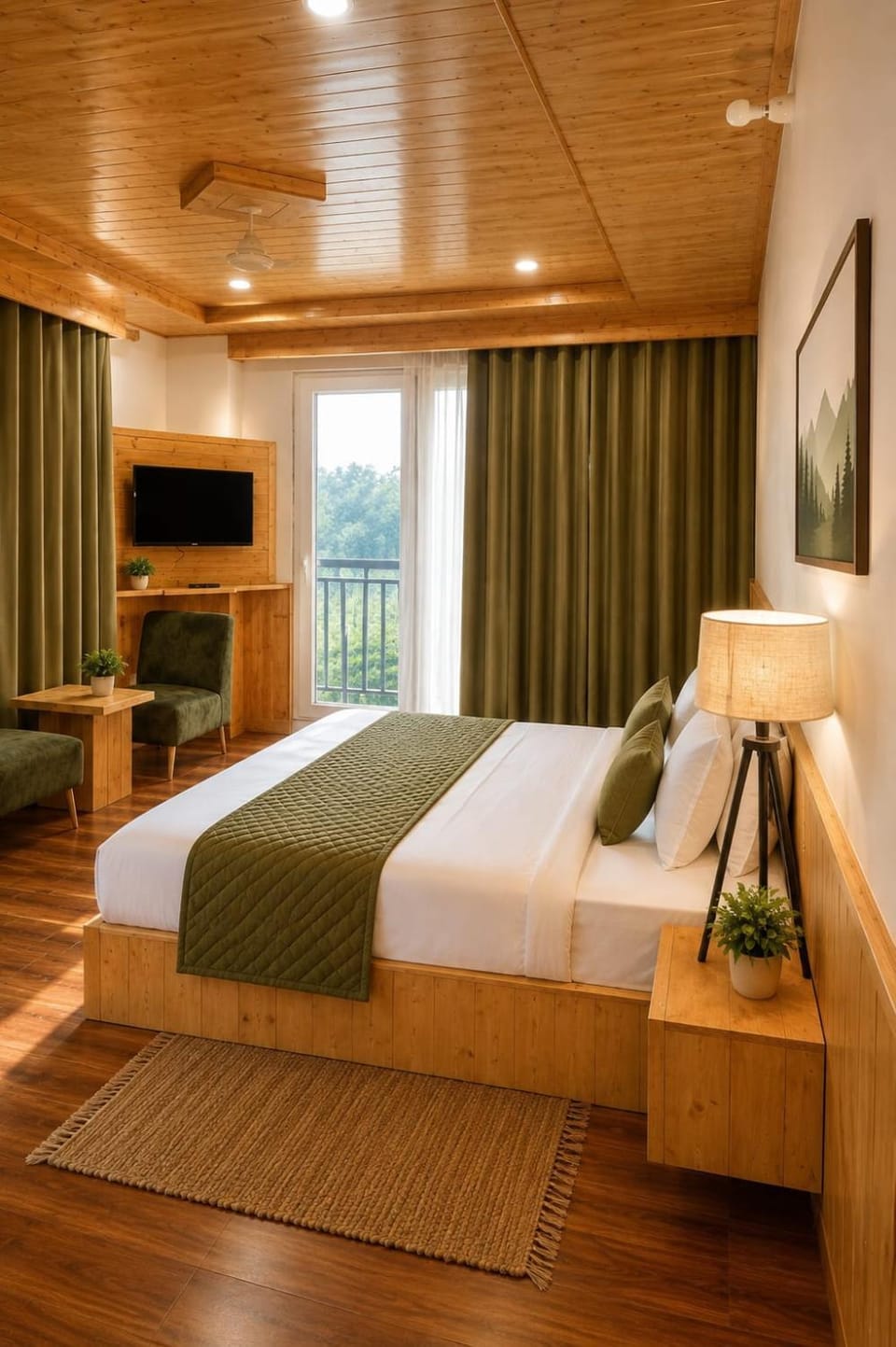 Bed, TV and multimedia, Photo of the whole room, Bedroom