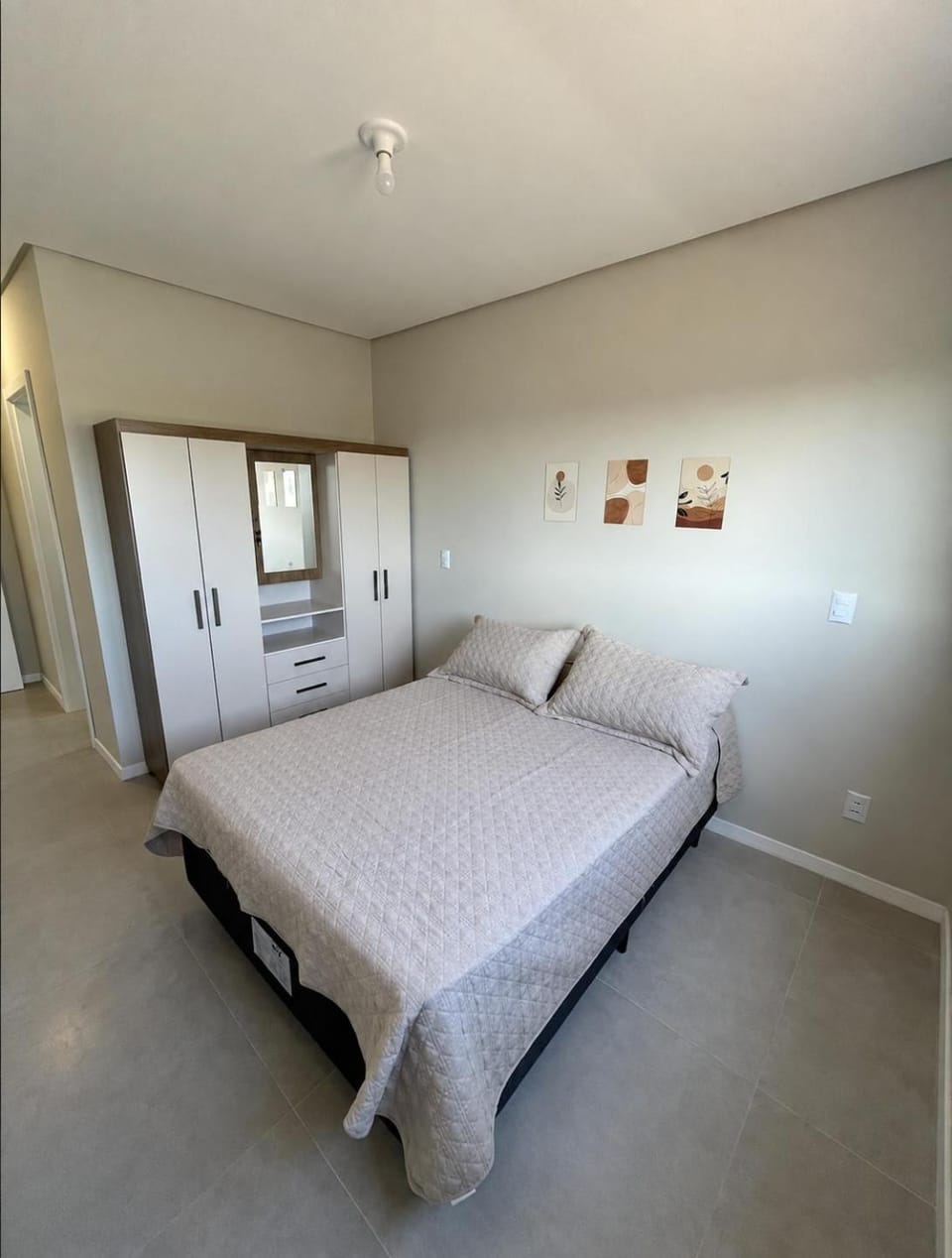 Apartment 150 meters from the beach, with balcony and barbecue grill Apartment in State of Santa Catarina