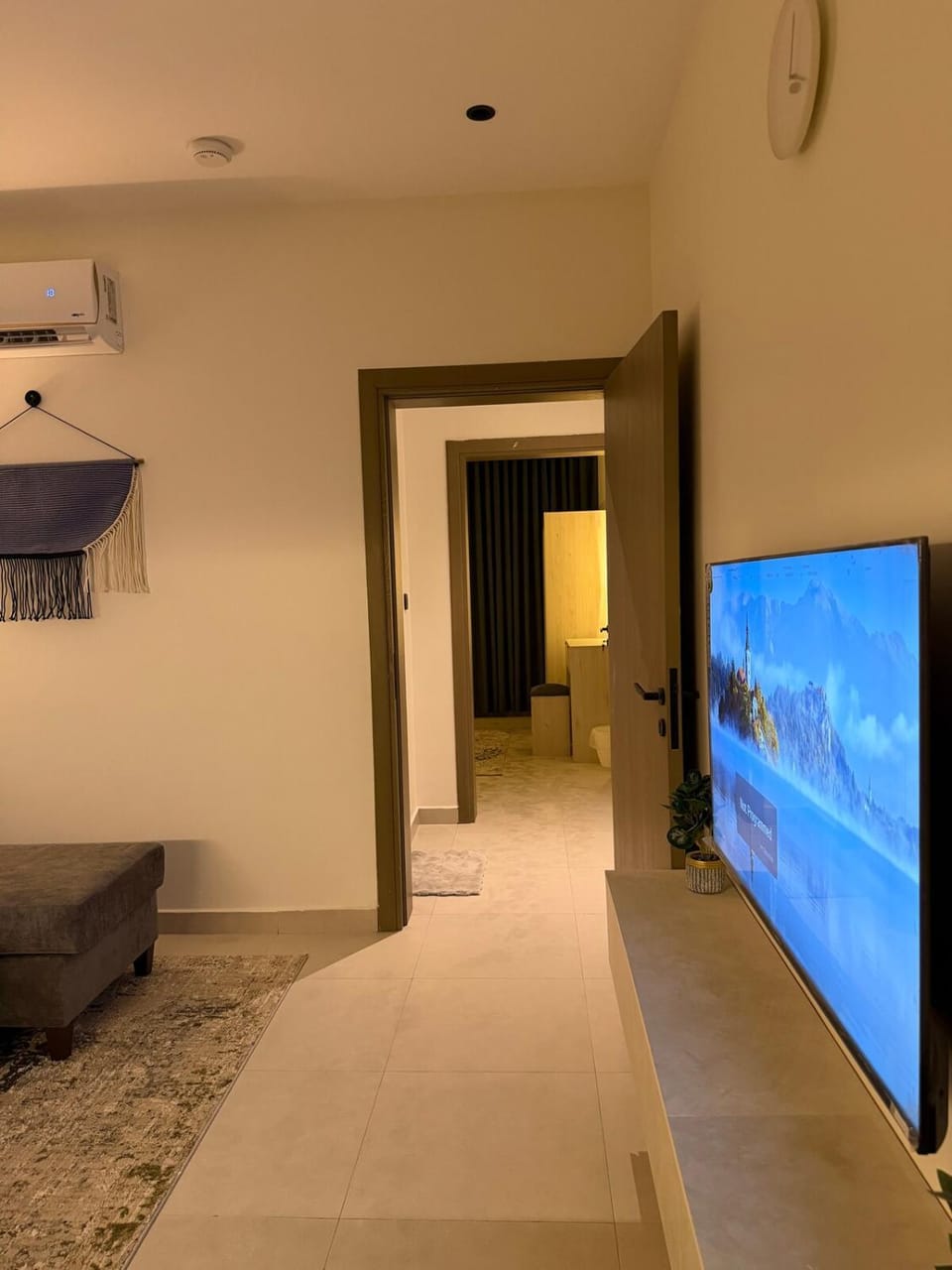 suite with bedroom and living room Apartment in Jeddah