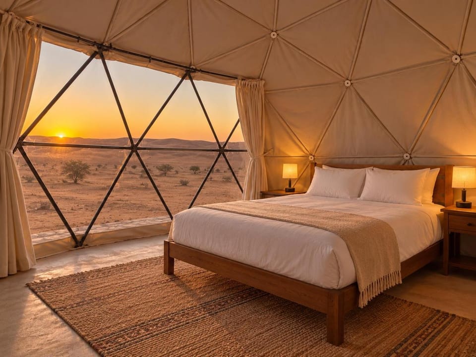 Merzouga Luxury Geodesic Camp Luxury tent in Morocco