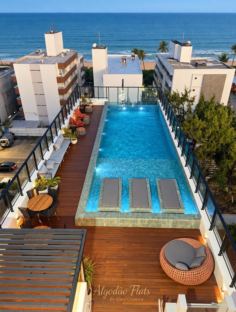 Property building, Day, Natural landscape, View (from property/room), Balcony/Terrace, Pool view, Sea view, Swimming pool, sunbed