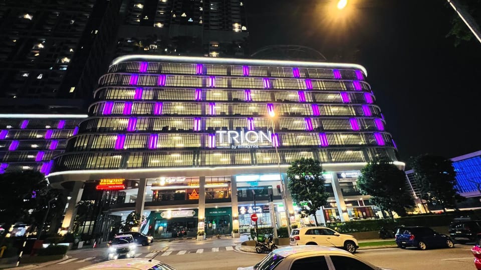 Property building, Night, City view, Location