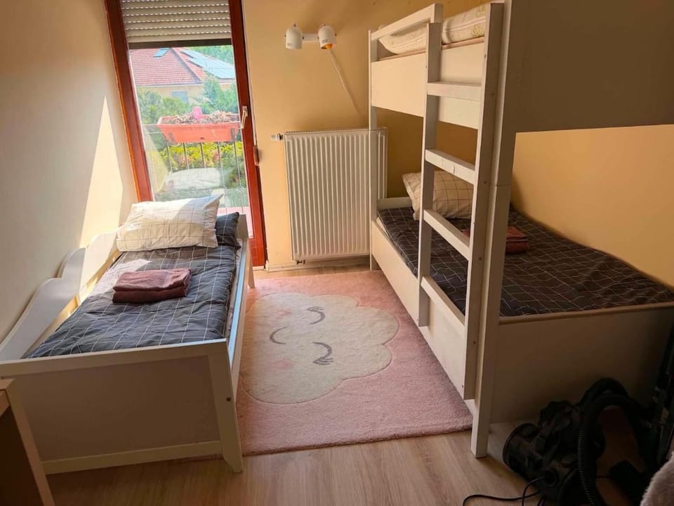 Photo of the whole room, bunk bed