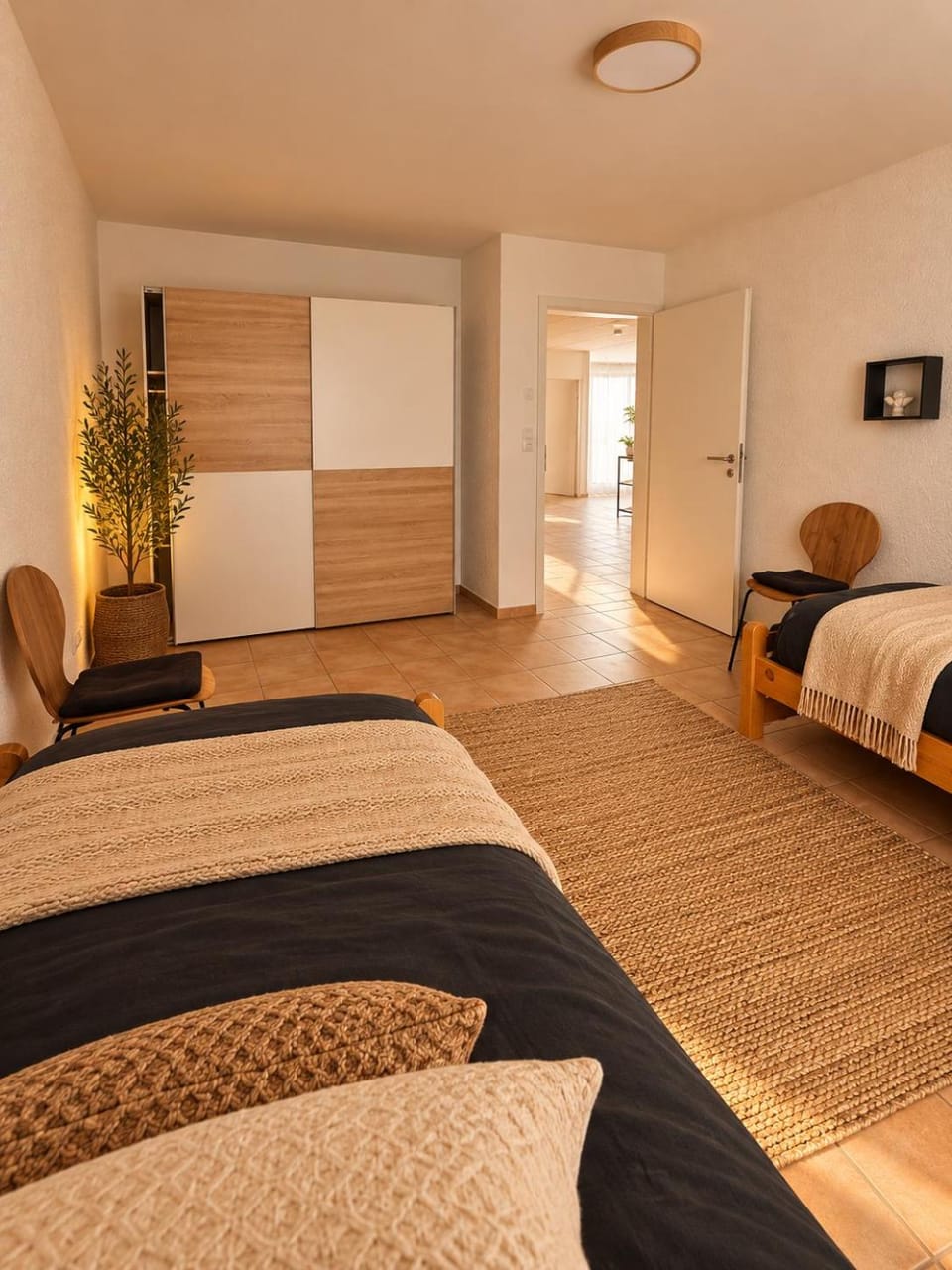 Bed, Photo of the whole room, Bedroom, wardrobe