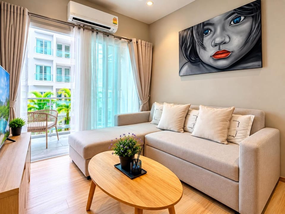 Living room, air conditioner