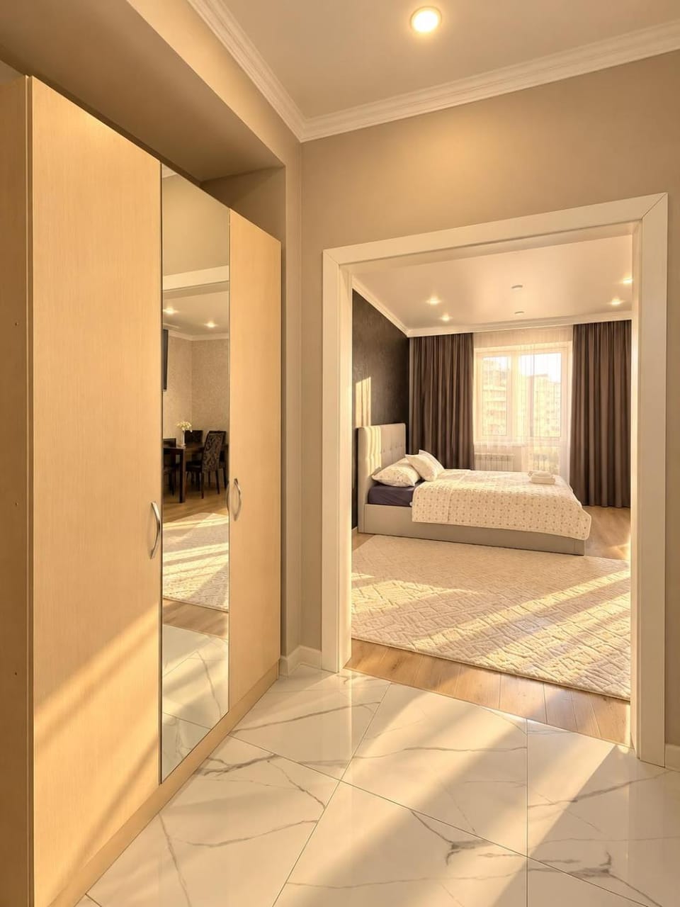 Уютная 1 комнатная квартира в районе Нурлы жол вокзал Apartment in Kazakhstan