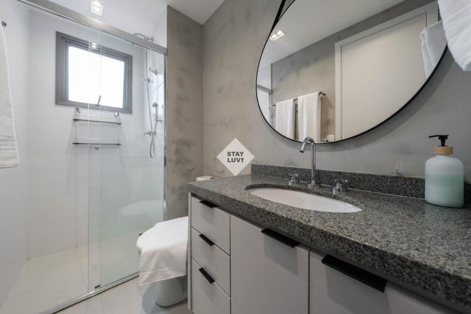 Apto no Brooklin com Piscina e Vaga de Garagem #LevelBrooklin1001 Apartment in Sao Paulo City