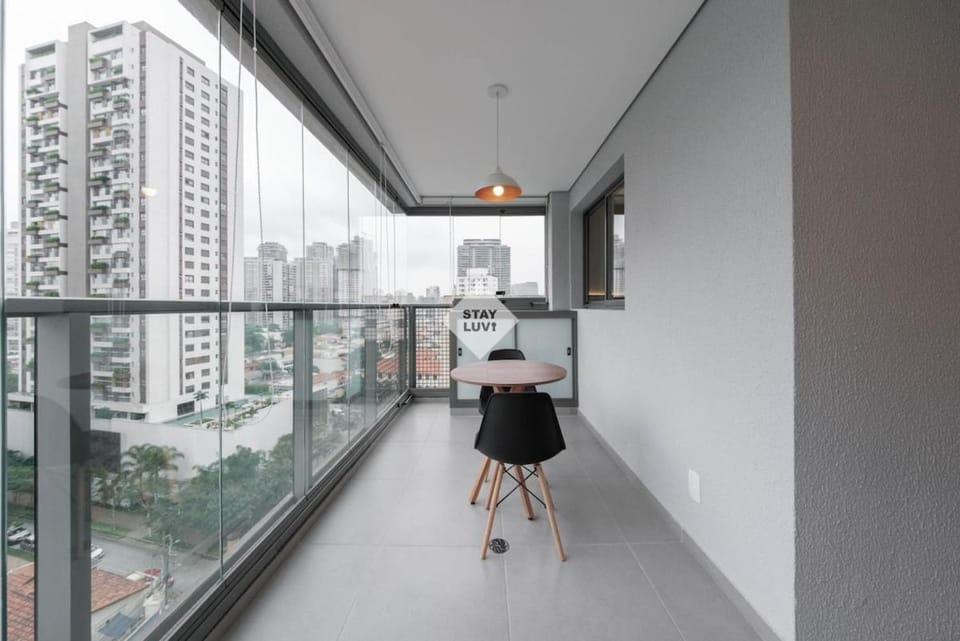 Apto no Brooklin com Piscina e Vaga de Garagem #LevelBrooklin1001 Apartment in Sao Paulo City