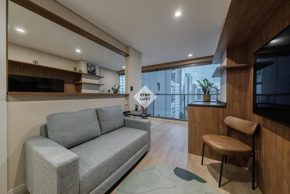 Apto moderno no Brooklin com Garagem #LevelBrooklin1107 Apartment in Sao Paulo City