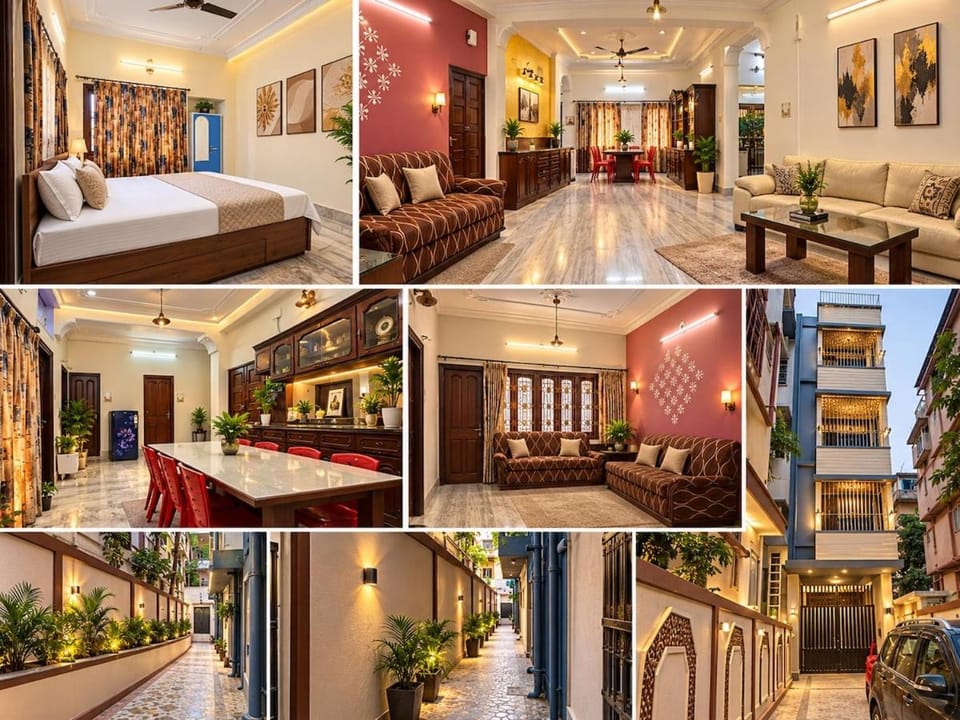 Fun Away From Home 4BHK-3 AC Rooms Balaji Homes Apartment in Kolkata