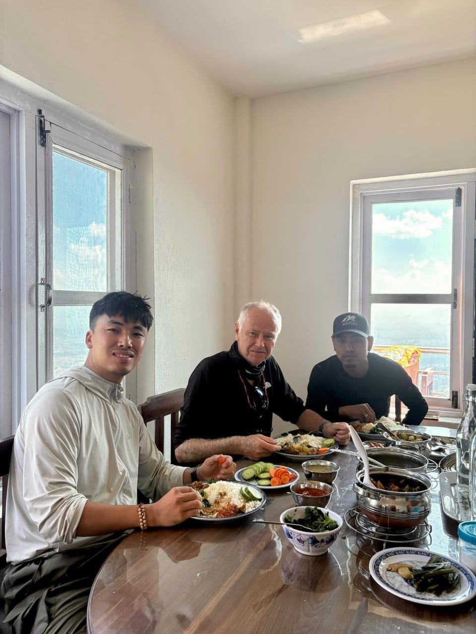 Lunch, group of guests