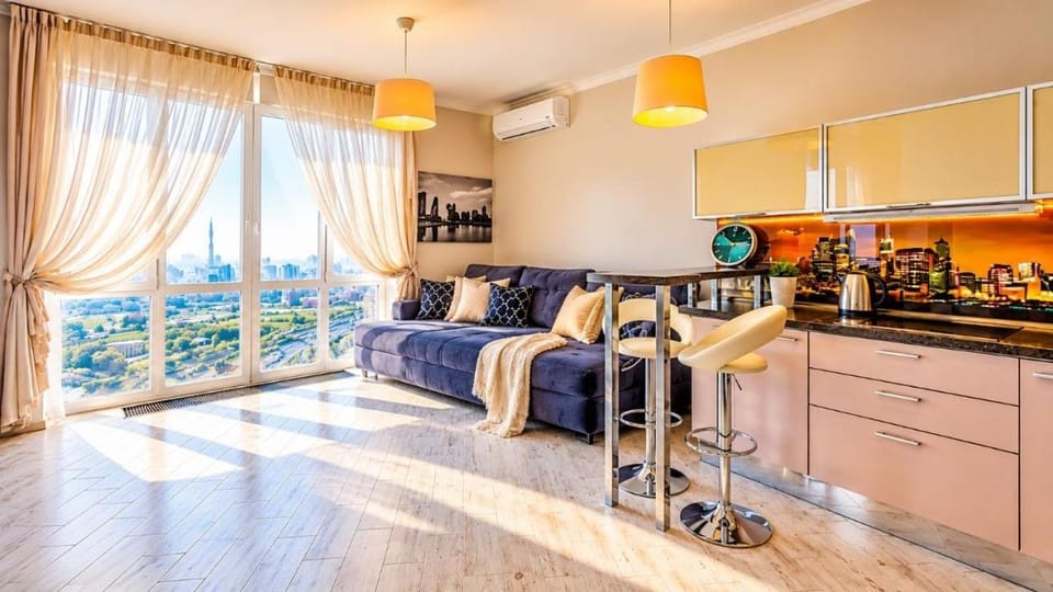 Затишні апартаменти біля Дніпра Оболонь Apartment in Kiev City - Kyiv