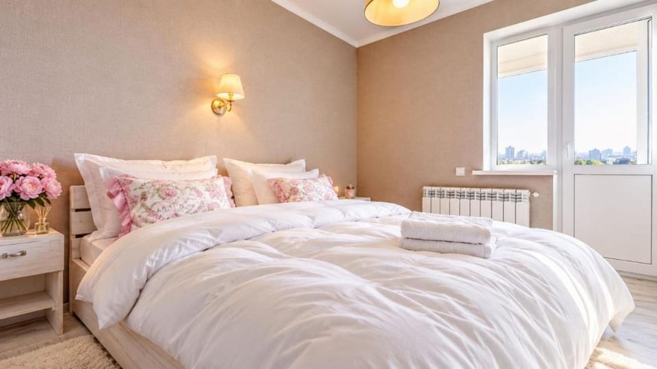Затишні апартаменти біля Дніпра Оболонь Apartment in Kiev City - Kyiv