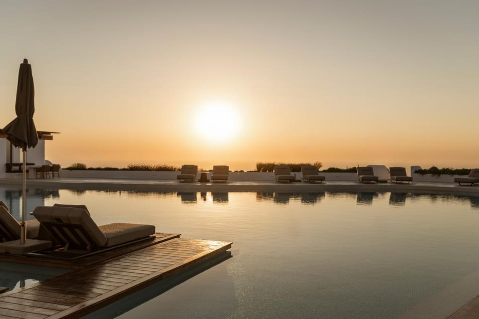 Pool view, Sea view, Swimming pool, Sunrise