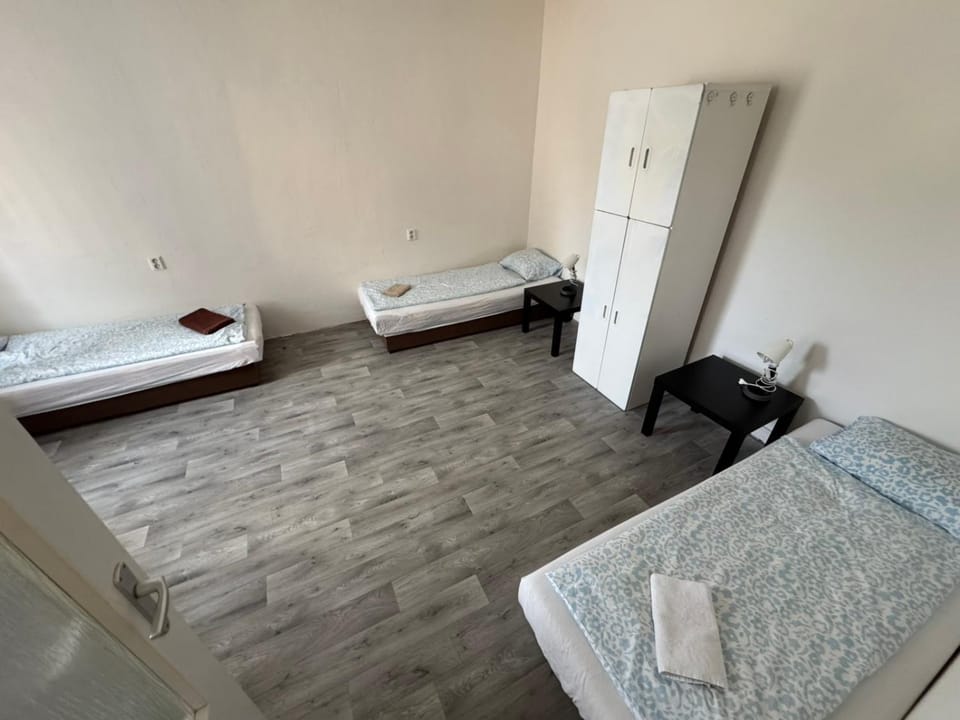 Bed, Photo of the whole room, Bedroom, towels, wardrobe