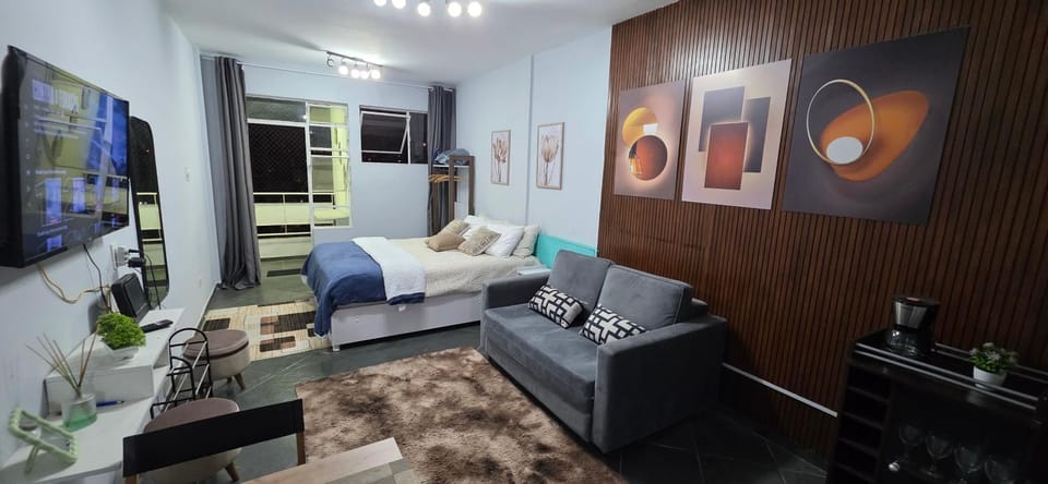 Communal lounge/ TV room, Bed, TV and multimedia, Living room, Photo of the whole room, Seating area, Bedroom