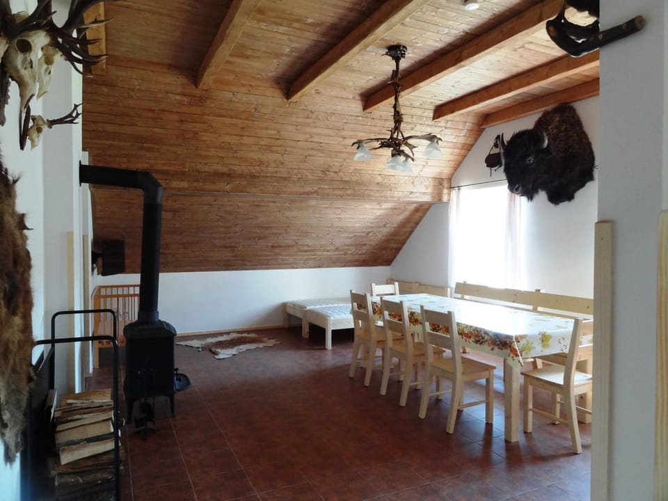 Kitchen or kitchenette, Living room, Dining area
